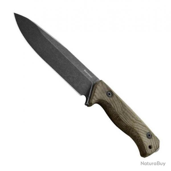 Poignard LionStell "T6" CPM-3V blackwash, Manche micarta vert [Lionsteel]