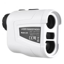 Télémètre Laser 600m Rechargeable Grossissement 6X Etui Rigide Sport Randonnée Chasse Blanc