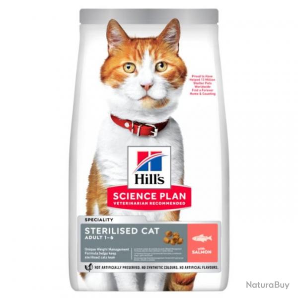 HILLS FELINE STERILISED ADULT SAUMON 1.5KGS