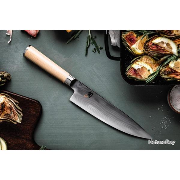 Kai DM-0706W Shun Classic White Couteau Japonais Chef lame damas de 20 cm