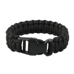 BRACELET PARACORDE 3M NOIR - FERMETURE CLIP