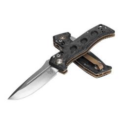 BEN2730-03 Couteau automatique Benchmade Mini Adamas carbone marbré