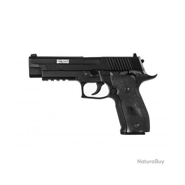 SIG Sauer X FIVE - Navy XXL Full Metal CO2 Blowback noir - Swiss Arms