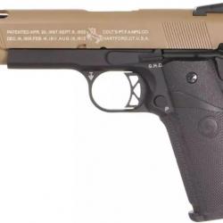 Pistolet Colt 1911 Ported - Full Metal GBB - Tan Black - SRC