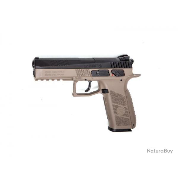 Pistolet 4.5mm plombs CZ P09 Noir/Tan Blowback - CO2 3.7J