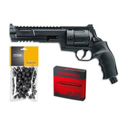 Pack Umarex Walther Révolver T4E HDR CALIBRE 68 - CO2-7.5J