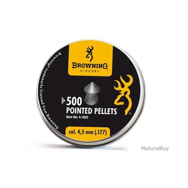 Plombs 4.5 mm Browning Tte pointue 0.56 g - Umarex - Boite de 500