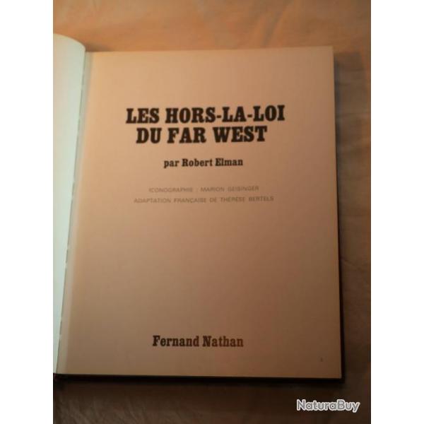 livre Western Far West  LES HORS-LA-LOI DU FAR WEST - BLA24LIV010