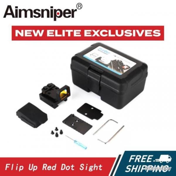 AimSniper Viseur Point Rouge 3 MOA RMR Noir  -