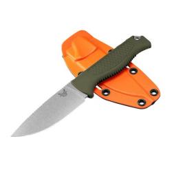 BEN15006-01 Couteau de chasse fixe Benchmade Steep Country vert