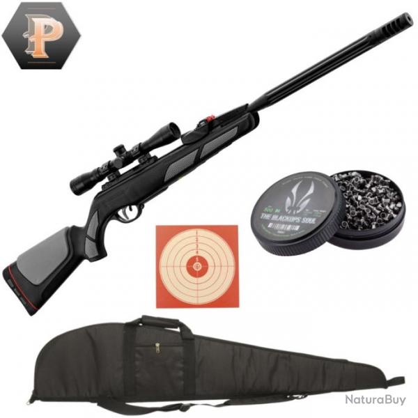 Carabine  air comprim Gamo Viper PRO 10X - 4x32wr cal 4.5mm - 19.9 J + plombs + cibles + fourreau