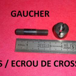 vis / écrou assemblage crosse carabine GAUCHER long28.9mm dia 5.95mm- VENDU PAR JEPERCUTE (D22E1267)