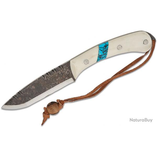 Couteau Condor Blue River White Manche Micarta Lame Acier 1095 Carbone Etui Salvador CTK282543MHC