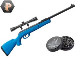 Carabine GAMO Delta Blue synthétique - 4.5mm - 7,5 joules + plombs + lunette