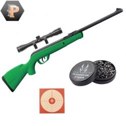 Carabine GAMO Delta Green synthétique - 4.5mm - 7,5 joules + plombs + cibles + lunette