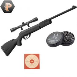 Carabine GAMO Delta Black synthétique - 4.5mm - 7,5 joules + plombs + cibles + lunette