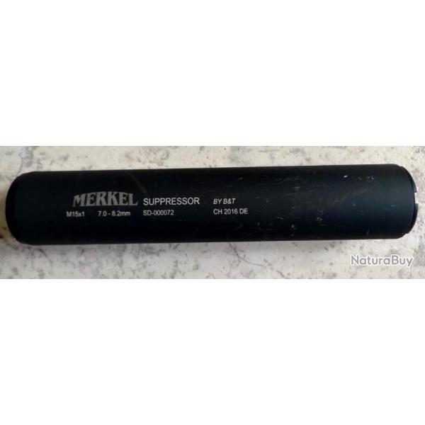 Silencieux / Modrateur de son Merkel M15x1 7.0 - 8,2 mm