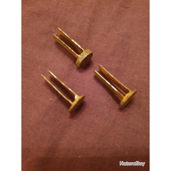 Lot de 3 rivets de casque Allemand WW1 fabrication artisanale  PP1