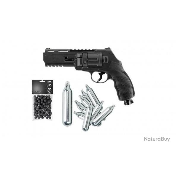 Pack DEFCON 4 - T4E TR 50 (HDR Gen2) - Revolver Balle Caoutchouc