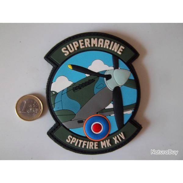 cusson 3 D PVC avion militaire Supermarine Spitfire chasseurs RAF