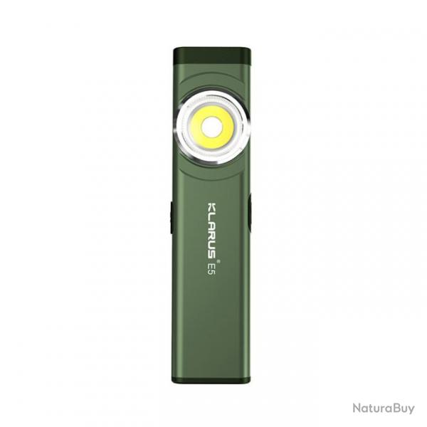 Lampe rechargeable  double source de lumire E5 - 470 lumens - vert olive