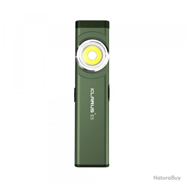 Lampe rechargeable  double source de lumire E5 - 470 lumens - vert olive