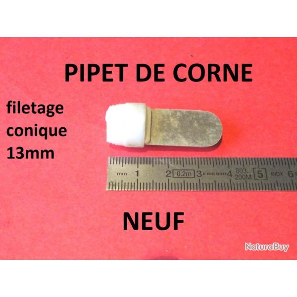 pipet de corne longueur 38.40mm diamtre 13mm - VENDU PAR JEPERCUTE (JO698)