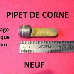 pipet de corne plastique longueur 39mm diamètre 12mm - VENDU PAR JEPERCUTE (JO699)