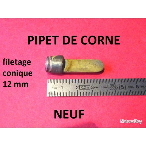 pipet de corne plastique longueur 39mm diamtre 12mm - VENDU PAR JEPERCUTE (JO699)