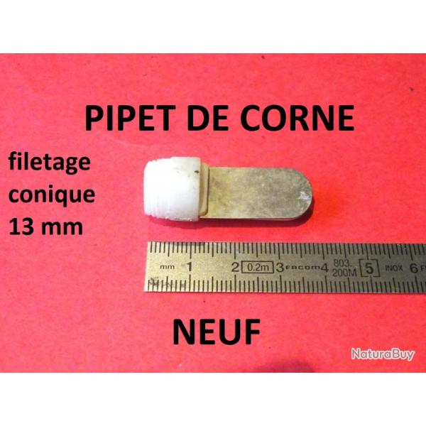 pipet de corne plastique longueur 38mm diamtre 13mm - VENDU PAR JEPERCUTE (JO700)