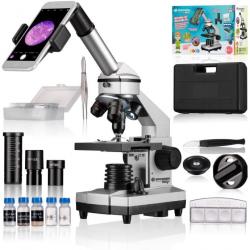 Microscope Biolux CA 40x-1024x Set de haute qualité pour débutants en Métal + Accessoires