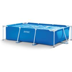 Piscine Enfant INTEX Cadre en Métal 3Mx2Mx0.75m Réctangulaire Jardin Terrasse Outdoor