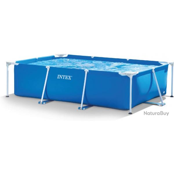 Piscine Enfant INTEX Cadre en Mtal 3Mx2Mx0.75m Rctangulaire Jardin Terrasse Outdoor