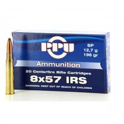 CARTOUCHES PARTIZAN 8x57 JRS GRS-SP 196 GR / 12.7 g 5 boites ( 100 munitions )