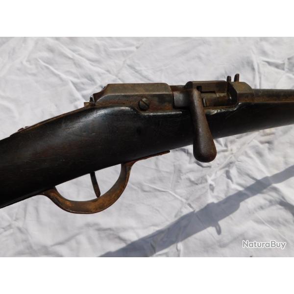 FUSIL GRAS 1874 TRANSFORME CHASSE / CULASSE COUDEE