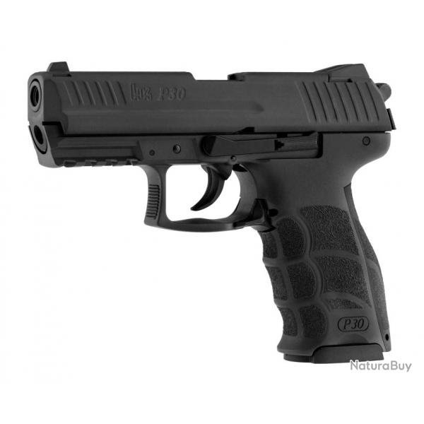 ( Pistolet  blanc HK P30 noir)Pistolet 9 mm  blanc HK P30 noir