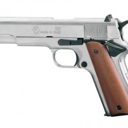 ( Pistolet 9 mm à blanc Chiappa 911 nickelé)Pistolet 9 mm à blanc Chiappa 911 nickelé