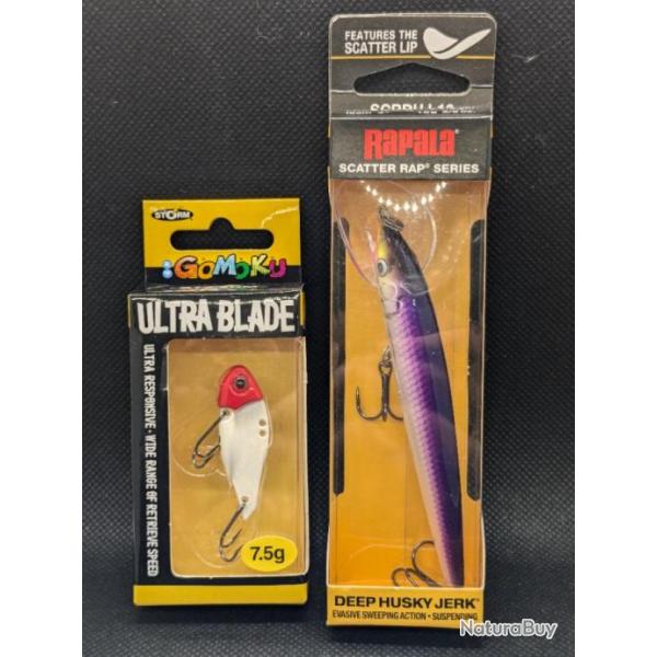 RAPALA , DEEP HUSKY + GOMOKU/STORM ULTRA BKADE