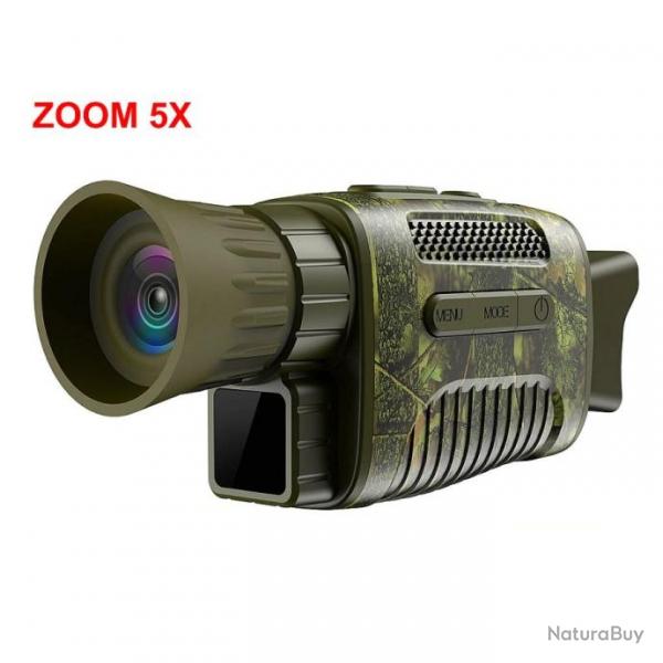 Camra Vision Nocturne Infrarouge Zoom5X Monoculaire Photos Vidos Chasse Outdoor Rando