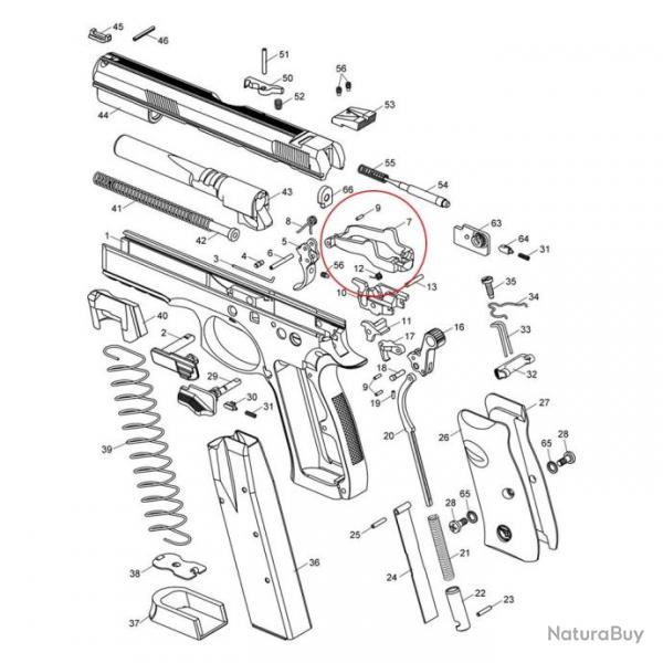 CZ SP-01 Trigger Bar