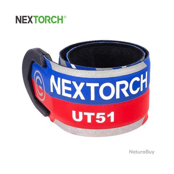 Nextorch UT51 - Bracelet d'avertissement clignotant rouge-bleu - rechargeable USB-C