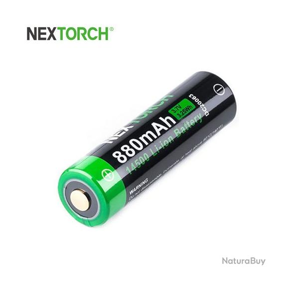 Batterie Nextorch 14500 - 880mAh - 3.7V protge Li-ion USB-C