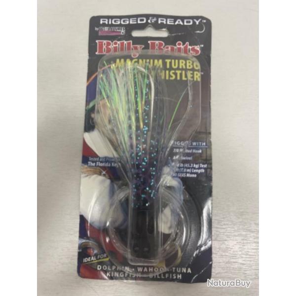 !! LEURRE C&HLURES BILLY BAITS MAGNUM TURBO WSTLR PUR/BLK RIG