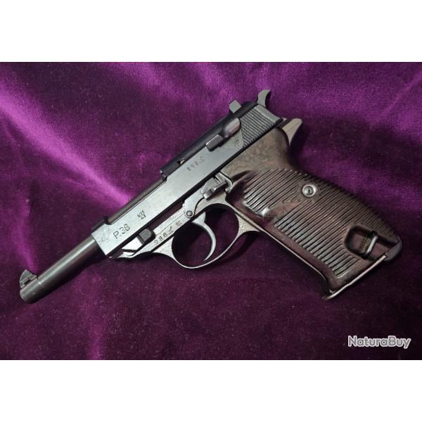 Pistolet Walther P38, BYF, 1943, calibre 9x19, Cat B