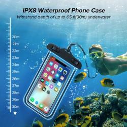 Coque Etui Etanche IP8X pour Smartphone Passeport, Couleur: Noir