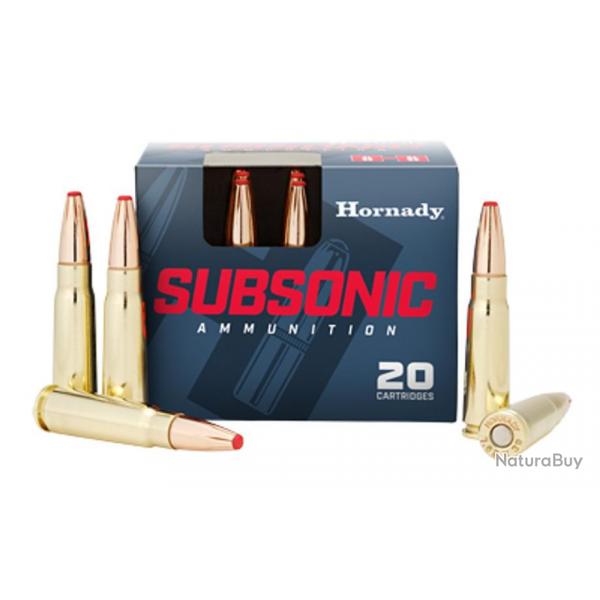 HORNADY 7.62X39 255 grains SUB-X spcial subsonique