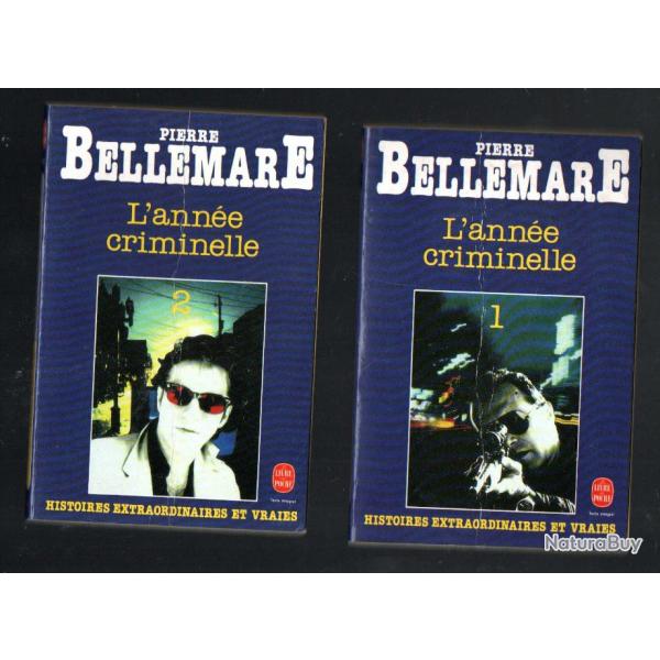 l'anne criminelle 1 et 2 de  pierre bellemare livre de poche histoires extraordinaires et vraies