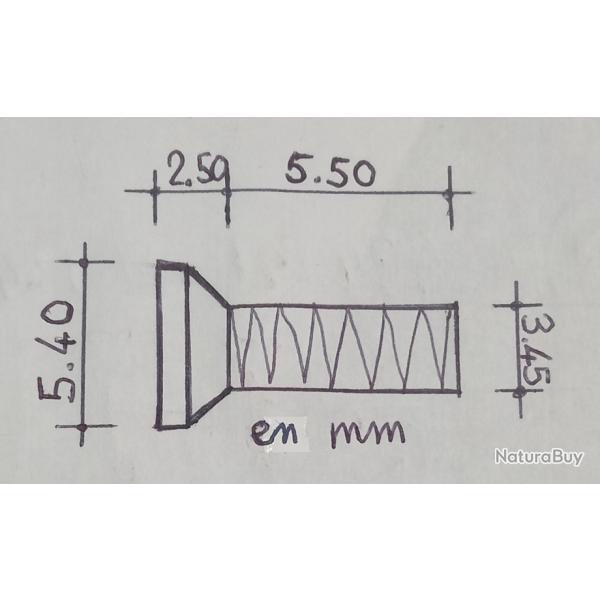 4 vis torx T10 filetage UNF 6-48  .216"