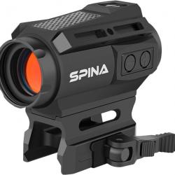 Spina Optics Solar Red Dot Viseur 1x20mm 2 MOA Réflecteur avec Point/Croix Noir