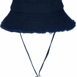 Chapeau Bob Bleu Marine en Coton Prestige Urban avec Ficelle Myxjack Taille unique Bleu